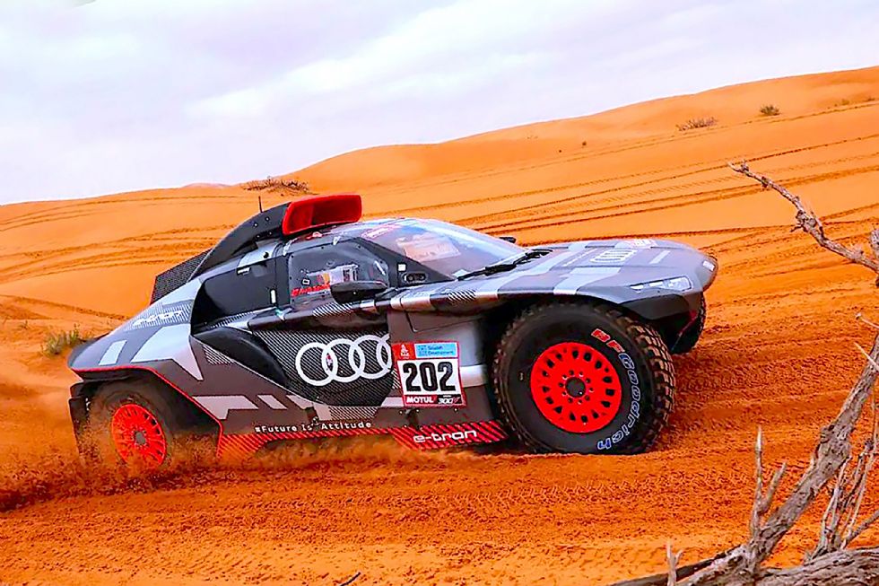 Carlos Sainz won for Audi